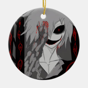 Ornamento De Cerâmica Arte de Fantasia de Anime Sombrio de Corvo e Demôn