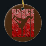 Ornamento De Cerâmica Arte de Grafite Red Hip Hop para dança de dança<br><div class="desc">Dança de dança de dança, Dança Vermelha, Hip Hop, Grafite Arte Breakdance Gift. Presente perfeito para seu pai, mãe, pai, homens, mulheres, amigos e familiares no Dia de Ação de Graças, Dia de Natal, Dia de as mães, Dia de os pais, 4 de julho de 1776 Dia Independente, Dia dos...</div>
