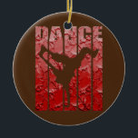 Ornamento De Cerâmica Arte de Grafite Red Hip Hop para dança de dança<br><div class="desc">Dança de dança de dança, Dança Vermelha, Hip Hop, Grafite Arte Breakdance Gift. Presente perfeito para seu pai, mãe, pai, homens, mulheres, amigos e familiares no Dia de Ação de Graças, Dia de Natal, Dia de as mães, Dia de os pais, 4 de julho de 1776 Dia Independente, Dia dos...</div>