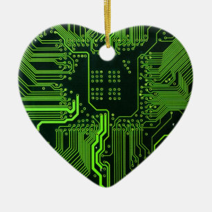 Ornamento De Cerâmica Arte de Padrão de Trilha de Placa de Circuito PCB 