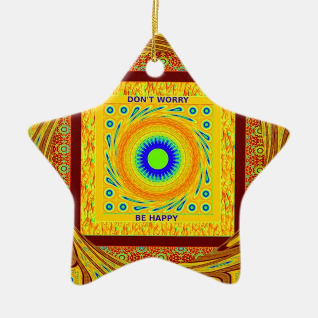 Ornamento De Cerâmica Arte de Parede Ocular Mística Africana: Um Gaze Ci (Frente)