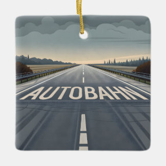 Ornamento De Cerâmica Arte de Perspectiva de Estrada Infinita da Autobah