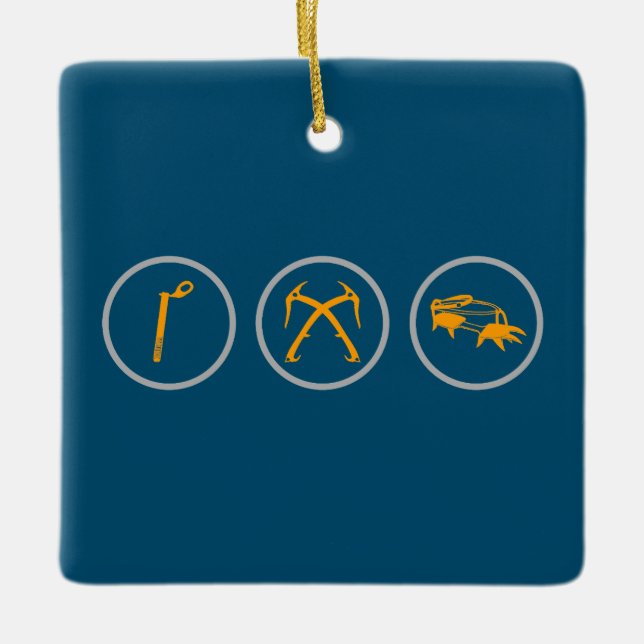 Ornamento De Cerâmica Arte De Subida De Gelo (Frente)