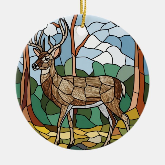 Ornamento De Cerâmica Arte De Vidro Arrejada, Estilo De Vidro Estilado (Frente)