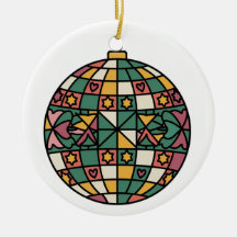 Arte em Vidro Pintado, Bola de Discoteca em Estilo