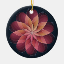 Arte em Vidro Pintado, Flor Abstrata em Vidro Pint
