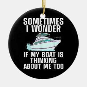 Ornamento De Cerâmica Arte Engraçada De Barcos Para Homens Barcos