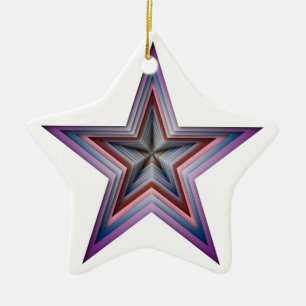 Ornamento De Cerâmica arte geométrica abstrato estrela