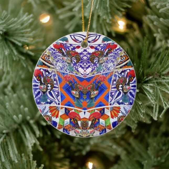 Ornamento De Cerâmica Arte popular portuguesa (Árvore)