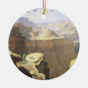 Ornamento De Cerâmica Arte Vintage do Oeste Americano, Grand Canyon por