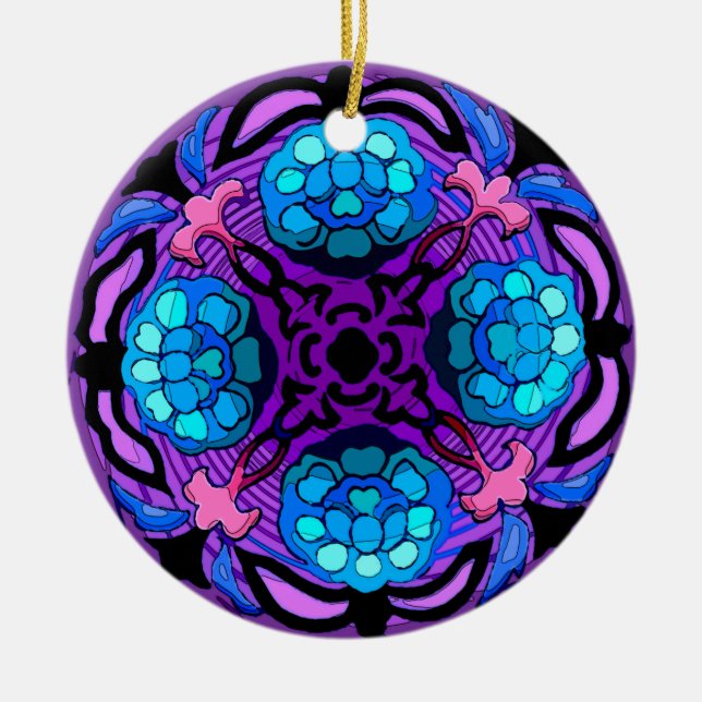 Ornamento De Cerâmica Artesanato Jardim Inverno (Fã Cerâmica Puta/Orname (Frente)