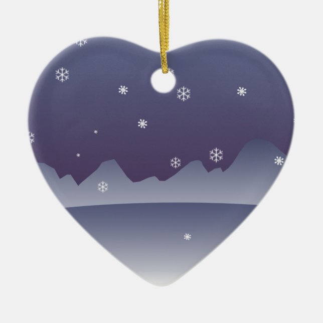 Ornamento De Cerâmica Ártico (Frente)