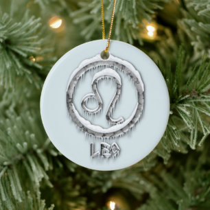 Ornamento De Cerâmica Ártico Leo