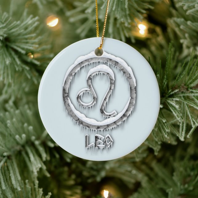 Ornamento De Cerâmica Ártico Leo (Árvore)