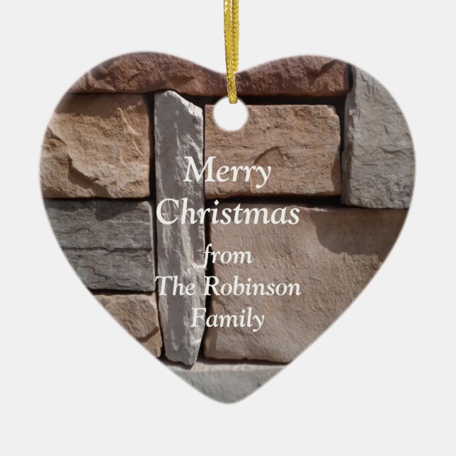 Ornamento De Cerâmica Artisan Masonry (Frente)