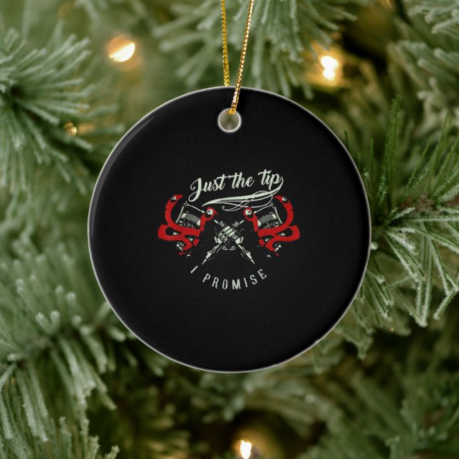 Ornamento De Cerâmica Artista De Tatuagem Apenas O Presente De Dica Para (Árvore)