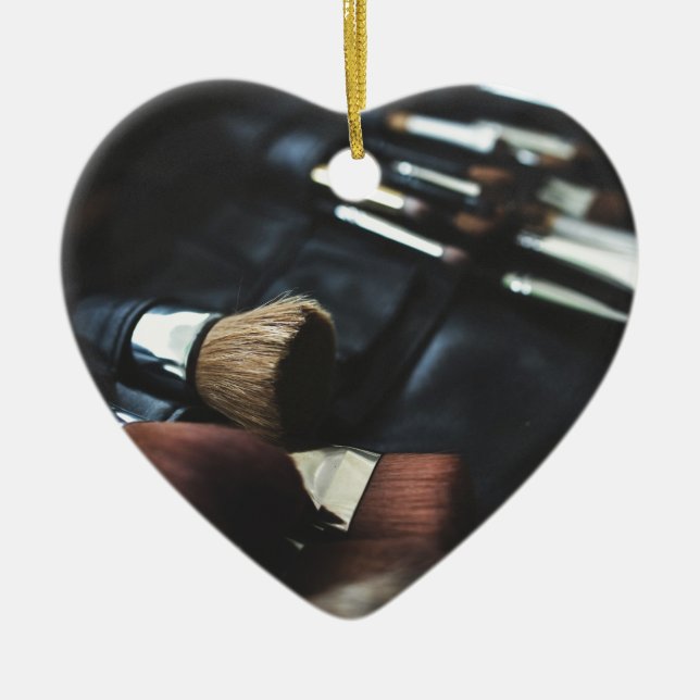 Ornamento De Cerâmica Artista na moda Black Makeup (Frente)