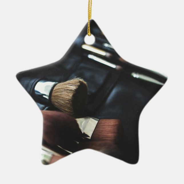 Ornamento De Cerâmica Artista na moda Black Makeup (Frente)