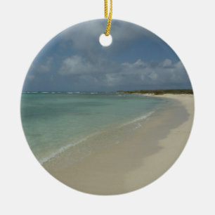 Ornamento De Cerâmica Aruban Beach II Linda cena natural