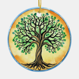 Ornamento De Cerâmica Árvore da Vida