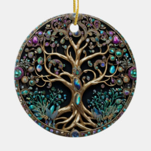 Ornamento De Cerâmica Árvore da Vida