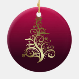 Ornamento De Cerâmica Árvore de Natal cintilante