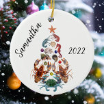 Ornamento De Cerâmica Árvore de Natal Crustaceano de lavagantes<br><div class="desc">Este design pode ser personalizado escolhendo a opção Editar Design. Você também pode transferir para outros itens. Entre em contato comigo em colorflowcreations@gmail.com ou use a opção de bate-papo no topo da página se você quiser ter este design em outro produto ou precisar de assistência com este design. Veja mais...</div>