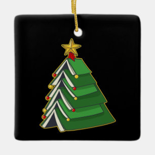 Ornamento De Cerâmica Árvore de Natal de Bookie IV