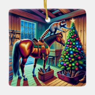 Ornamento De Cerâmica Árvore de Natal de Decoração de Barão Ocidental