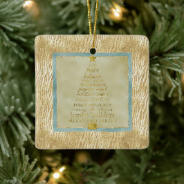 Ornamento De Cerâmica Árvore de Natal de Zebra Dourada Glam Glitter
