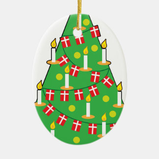 Ornamento De Cerâmica Árvore de Natal dinamarquesa