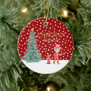Ornamento De Cerâmica Árvore de Natal do Homem-Foto para Bebê Personaliz