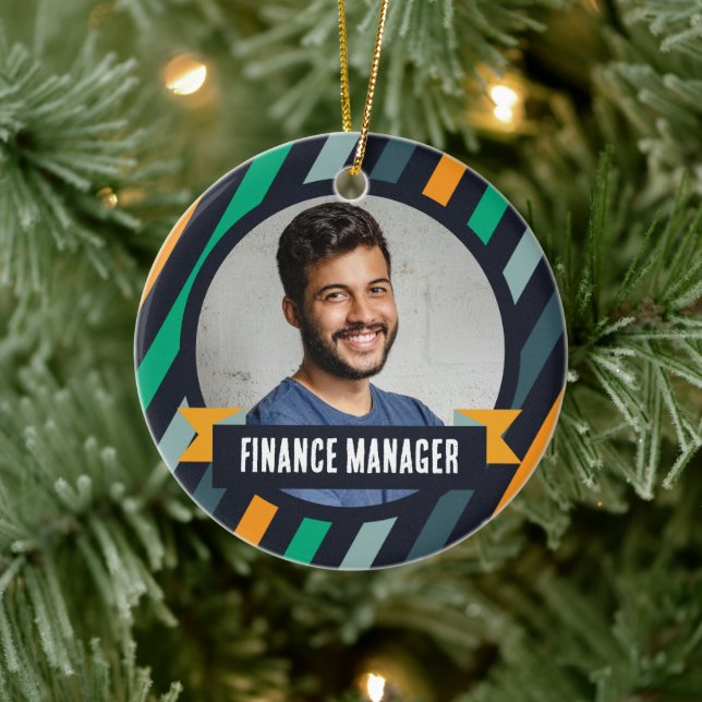 Ornamento De Cerâmica Árvore de Natal do Office - Gerente de Finanças (Árvore)