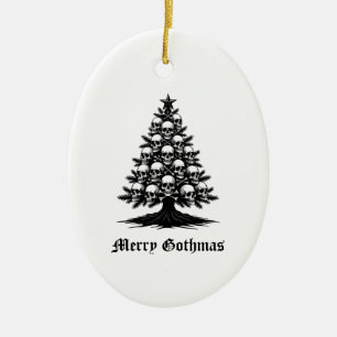 Ornamento De Cerâmica Árvore de Natal Gótica II