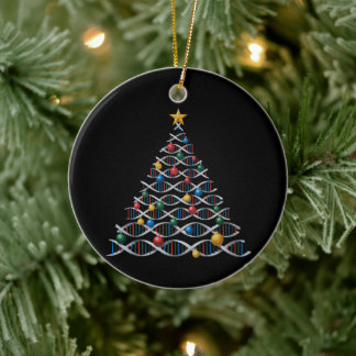 Ornamento De Cerâmica Árvore de Natal Hélice de DNA Biologia Professor d