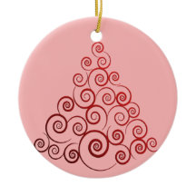 Árvore de Natal Vermelha Curleque