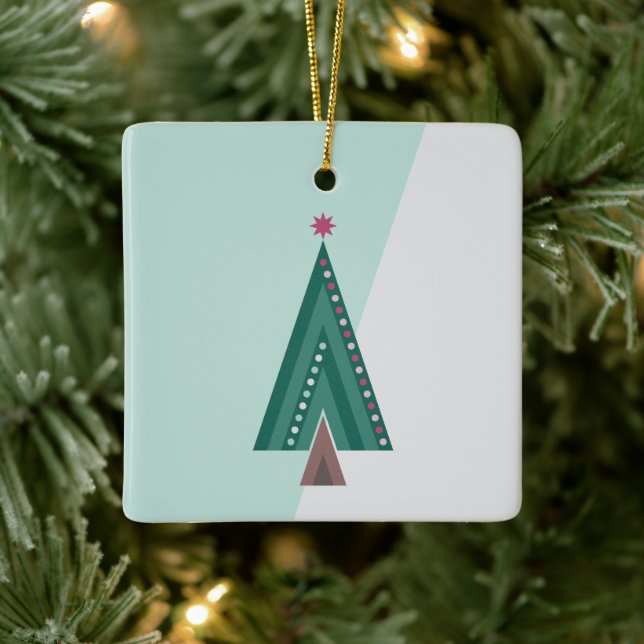 Ornamento De Cerâmica Árvore Elegância Evergreen (Árvore)