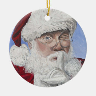 Ornamento De Cerâmica Árvore secreta do papai noel