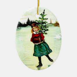 Ornamento De Cerâmica Árvore Vitoriana de Natal