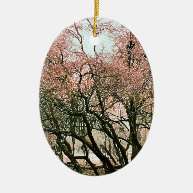 ORNAMENTO DE CERÂMICA ÁRVORES (Frente)