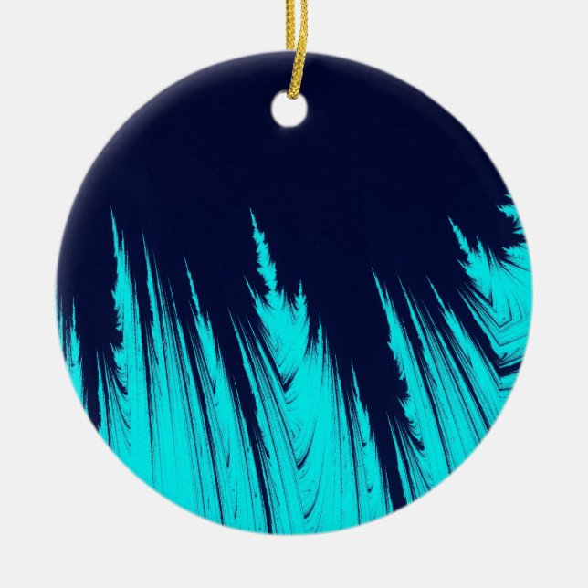 Ornamento De Cerâmica ÁRVORES abstrato (Frente)