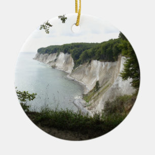 Ornamento De Cerâmica Árvores Água Natureza Penhascos Paz Amor Destino