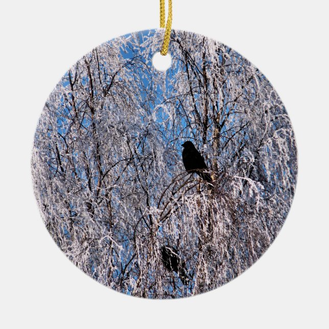 ORNAMENTO DE CERÂMICA ÁRVORES DE INVERNO (Frente)