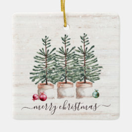 Ornamento De Cerâmica Árvores de Natal Russas Feliz Natal