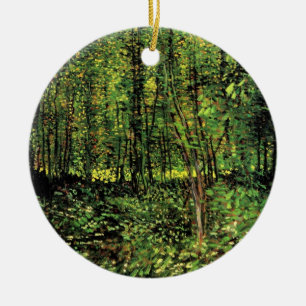Ornamento De Cerâmica Árvores e Sub-bosque por Vincent van Gogh