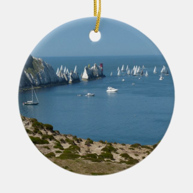 Ornamento De Cerâmica As agulhas (Frente)