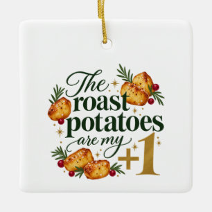 Ornamento De Cerâmica As Batatas Assadas São Meu Convite de Natal