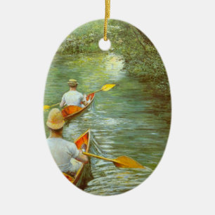 Ornamento De Cerâmica As Canoas, Perissoires de Gustave Caillebotte