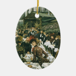 Ornamento De Cerâmica As Damas do Artista por James Tissot, Arte Antiga