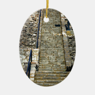 Ornamento De Cerâmica As escadas